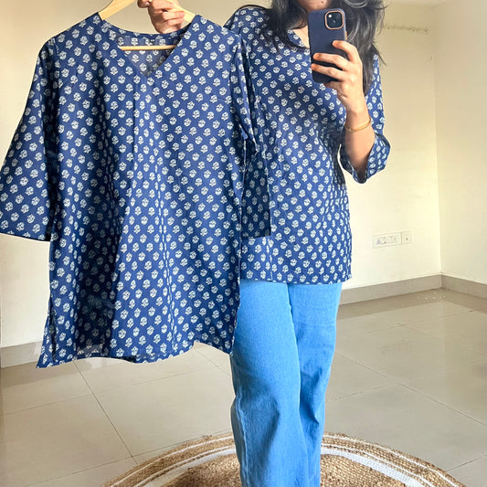Short kurti - Blue