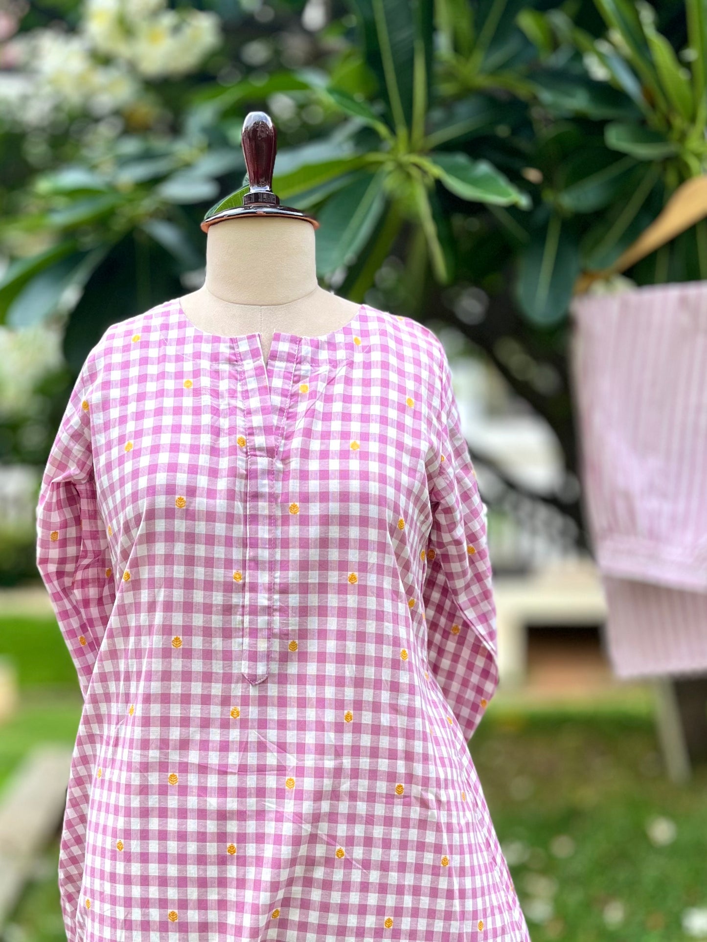 Pink checks & stripes co-ords