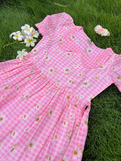 Pink Gingham Dress
