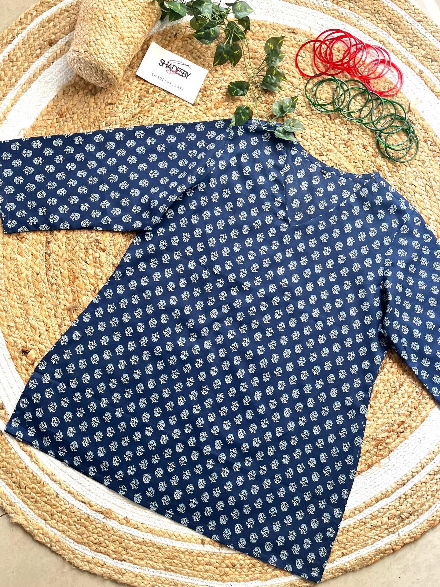 Short kurti - Blue