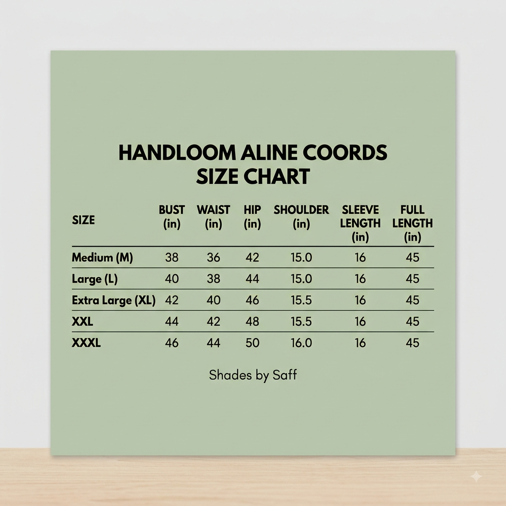Olive Meadow Handloom Cotton A-Line coords