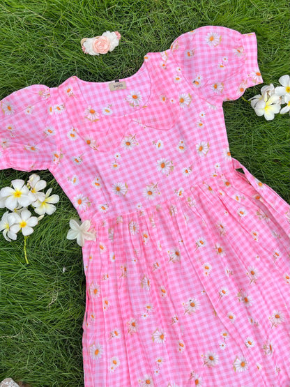 Pink Gingham Dress