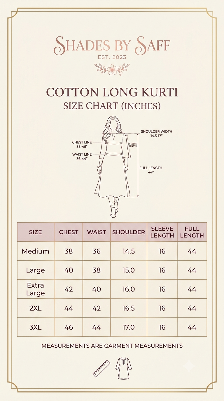 Floral Pure Cotton Long Kurti