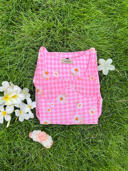 Pink Gingham Dress