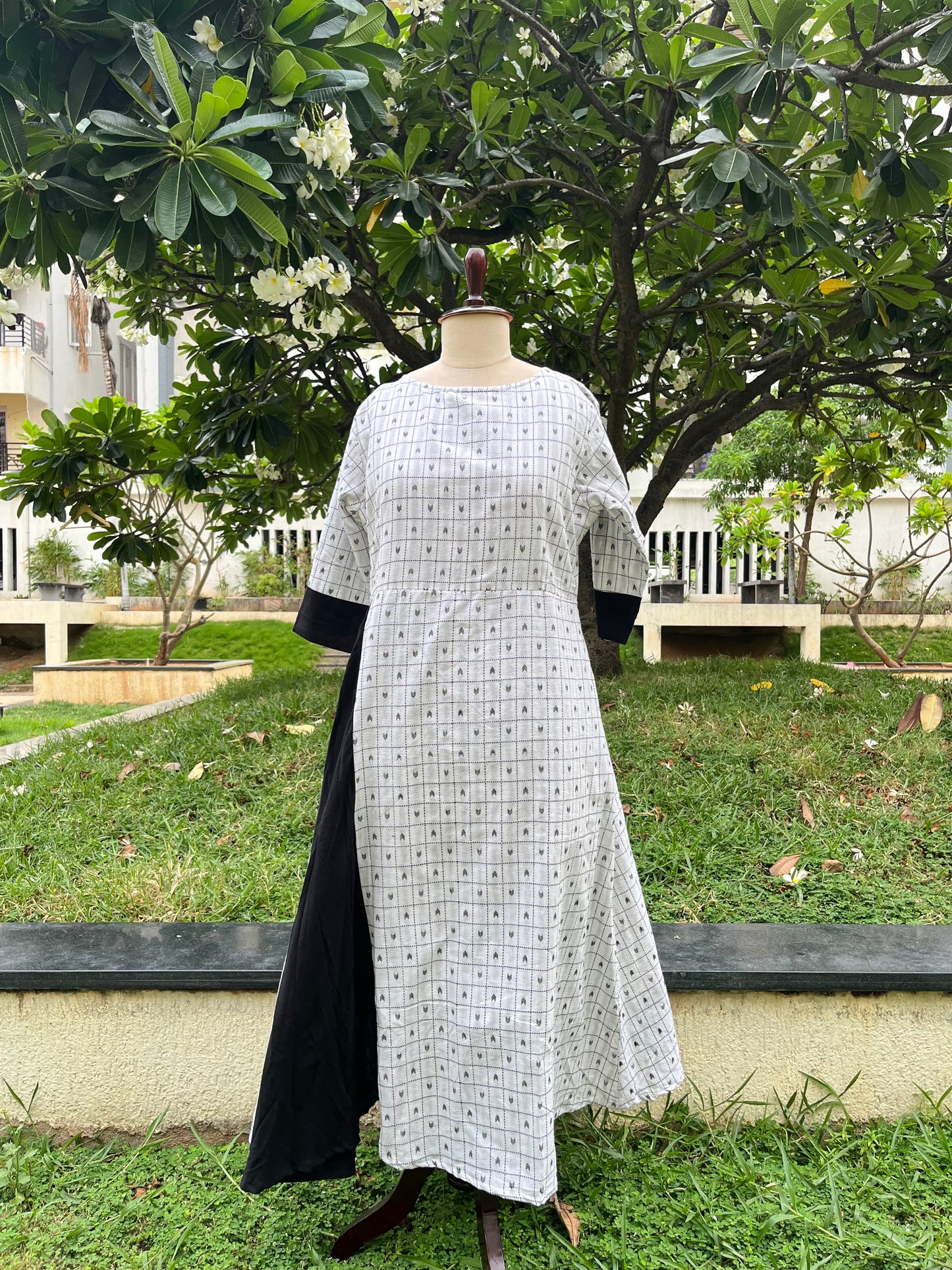 Handloom panel kurti
