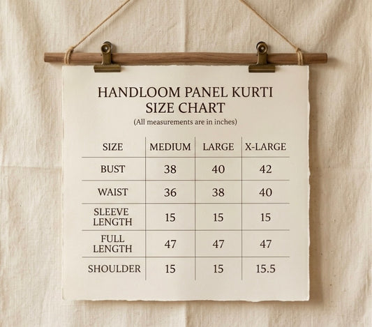 Handloom panel kurti