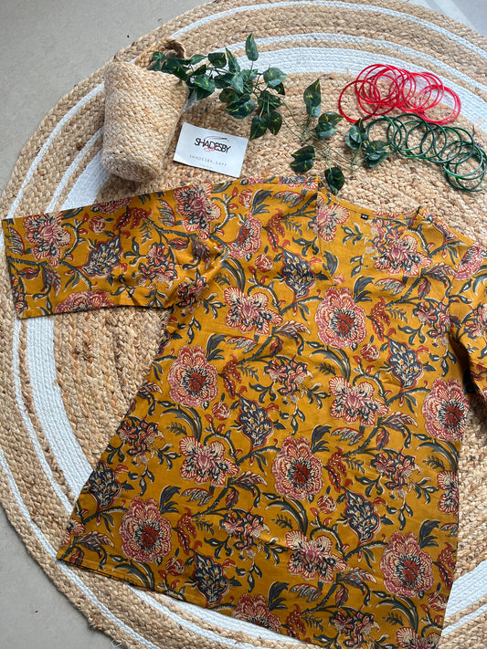 Short Kurti - mustard yellow