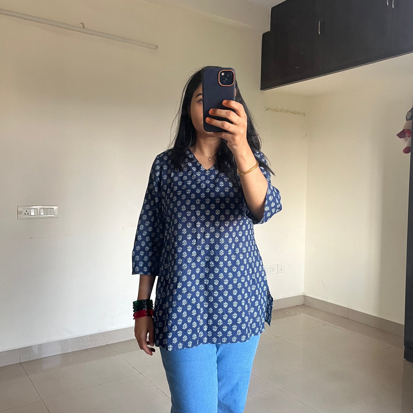 Short kurti - Blue
