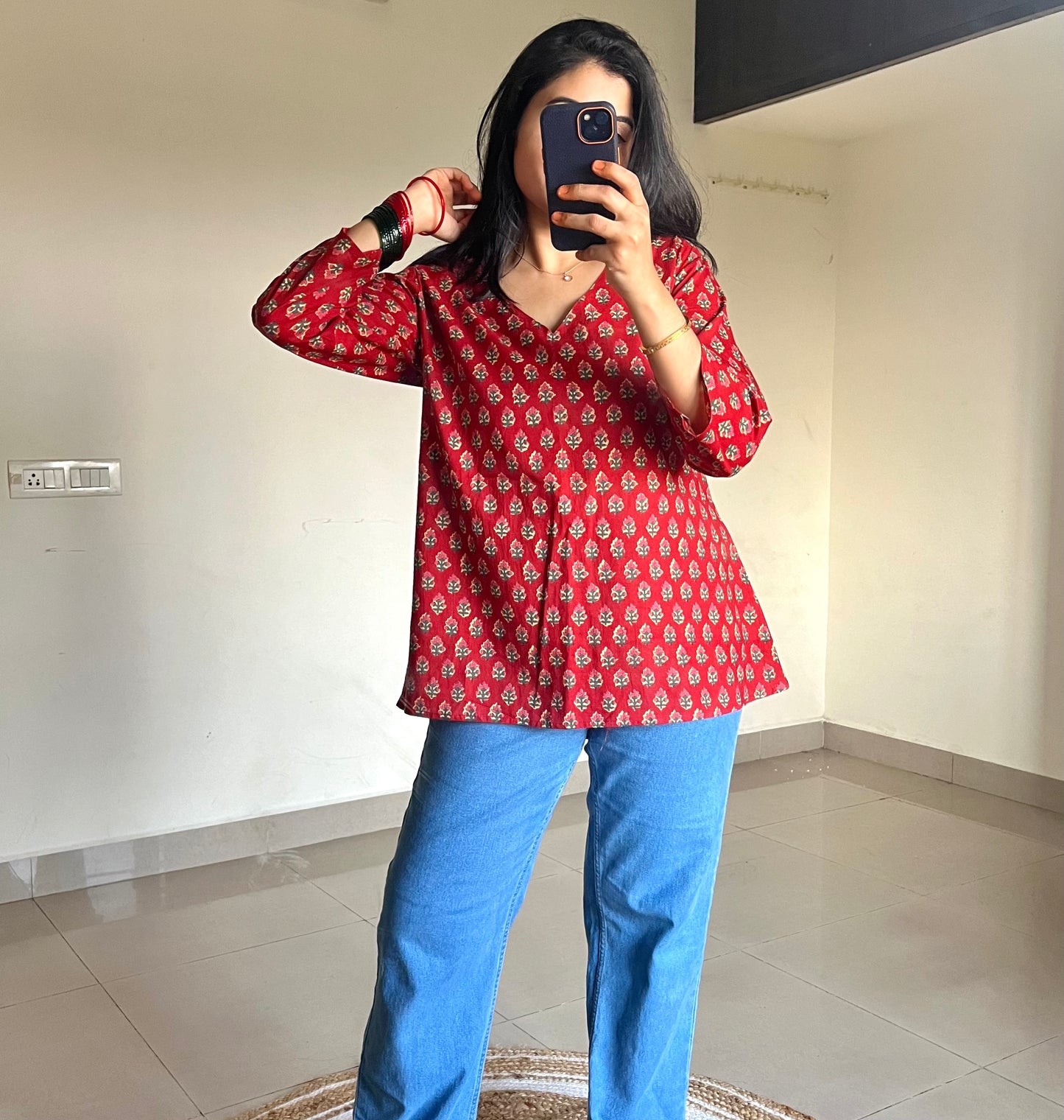 Short kurti - Red