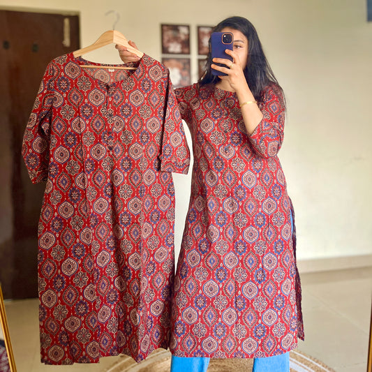 The Classic maroon Long Kurti