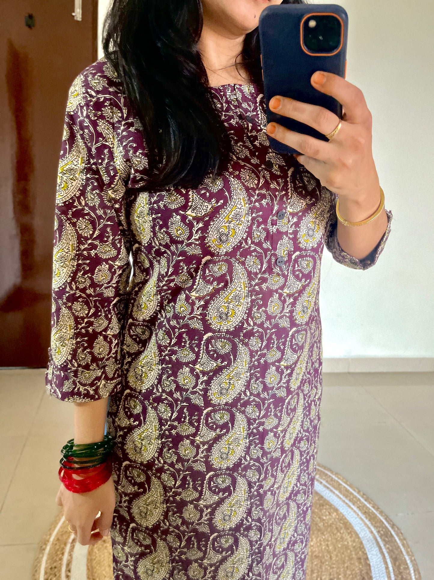 The Classic purple Long Kurti