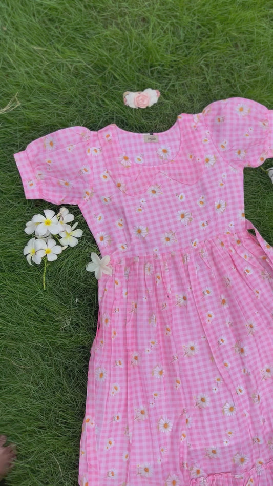Pink Gingham Dress